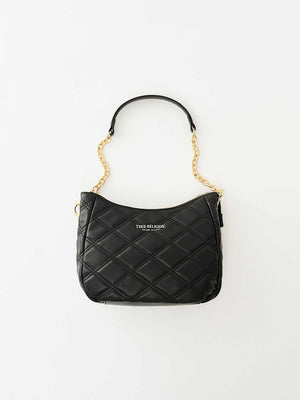 True Religion Quilted Handbag Jet Black