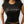True Religion T-Shirt Crystal Tr Velour Ss Baby Black