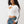 True Religion Top Printed Rib Twist Keyhole Optic White