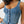 True Religion Scoop Neck Denim Top Royal Indigo
