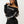 True Religion Sweater Off Shoulder Shrunken Black
