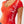 True Religion Rib Cap Sleeve V Neck Top Flame Scarlet