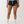 True Religion French Terry Hot Shorts Black / White