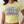 True Religion Crystal Contrast Ringer Tee Yellow-Blue