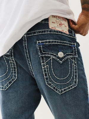 True Religion Rocco Super T Flap 32 In Dark Wash