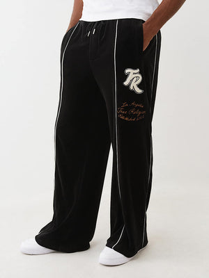 True Religion Track Pants Velour Hs Jet Black