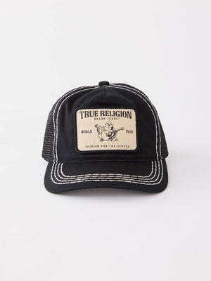True Religion Item Concert Patch Big T Trucker Black / Natural