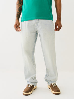 True Religion Blue Collar Super T Bobby 32In Optic Stone Light Wash