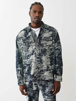 True Religion T-Shirt Jacquard Ls Wst Super Body Rinse