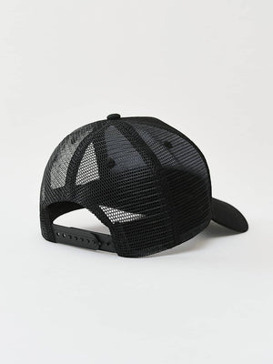 True Religion Crystal Trucker Cap Jet Black