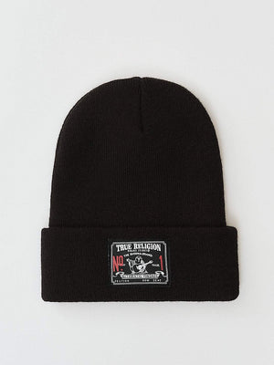 True Religion Concert Patch Beanie Jet Black