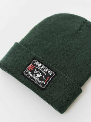 True Religion Concert Patch Beanie Green Gables