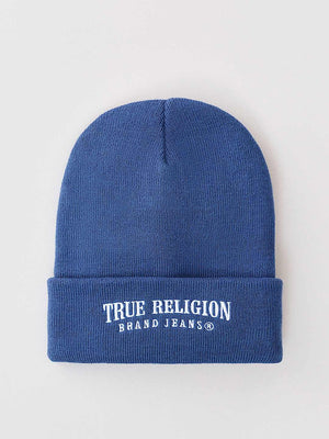 True Religion Arch Logo Beanie Eclipse