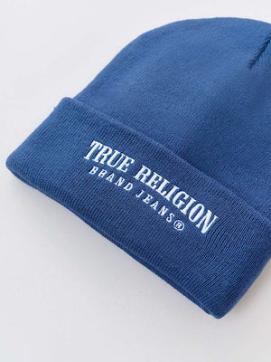 True Religion Arch Logo Beanie Eclipse