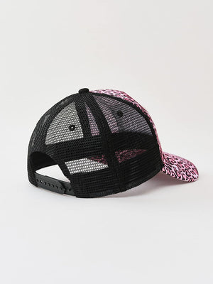 True Religion Leopard Trucker Hat Pink Leopard