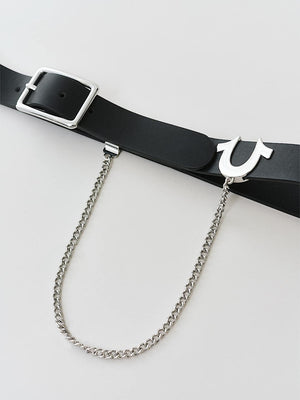 True Religion Belt Hs Chain Jet Black