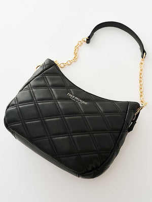 True Religion Quilted Handbag Jet Black