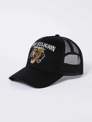 True Religion Item Tiger Trucker Black