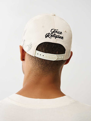 True Religion Headwear Old English Tr White / Camo