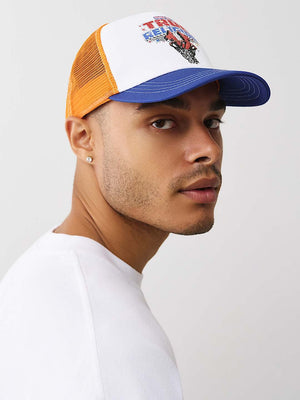 True Religion Item Hs Basketball Trucker White / Orange / Blue