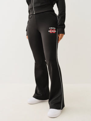 True Religion Sporty Bootcut Track Pant Jet Black