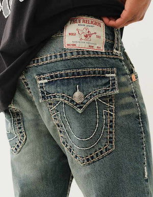 True Religion Ricky Super T Flap 34In Midnight Warehouse Dark Wash
