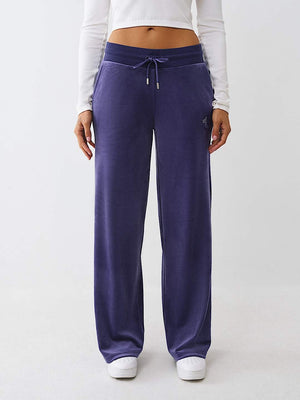 True Religion Sweatpants Crystal Hs Velour Straight Leg Astral Aura
