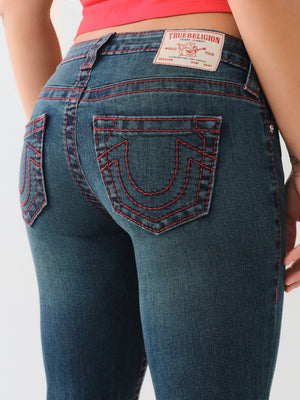 True Religion Becca Mid Rise Bootcut Big T Twilight Indigo