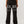 True Religion Pants Crystal Wide Leg Jet Black
