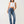 True Religion Jean Ladies Sarah SN High Rise Straight Medium Blizzard Wash