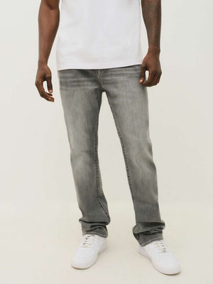True Religion Jeans Ricky Sn Flap 34IN Chalk Grey Wash